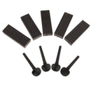 5pcs Ebony Violin Tuning Pegs Violin Making Materials