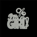 2Pcs Its A Girl Design Metal Cutting Dies For DIY Scrapbooking Album Paper M&O
