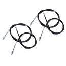 2 Pair Black Motorcycle Front & Rear Brake