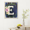 5D DIY Art Drawing Full Round Drill Flower Letter E Kit Diamond Painting