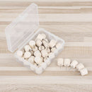 40Pcs Creative Cylinder Wooden Thumbtack Decorative Drawing Push Pins Wood Head