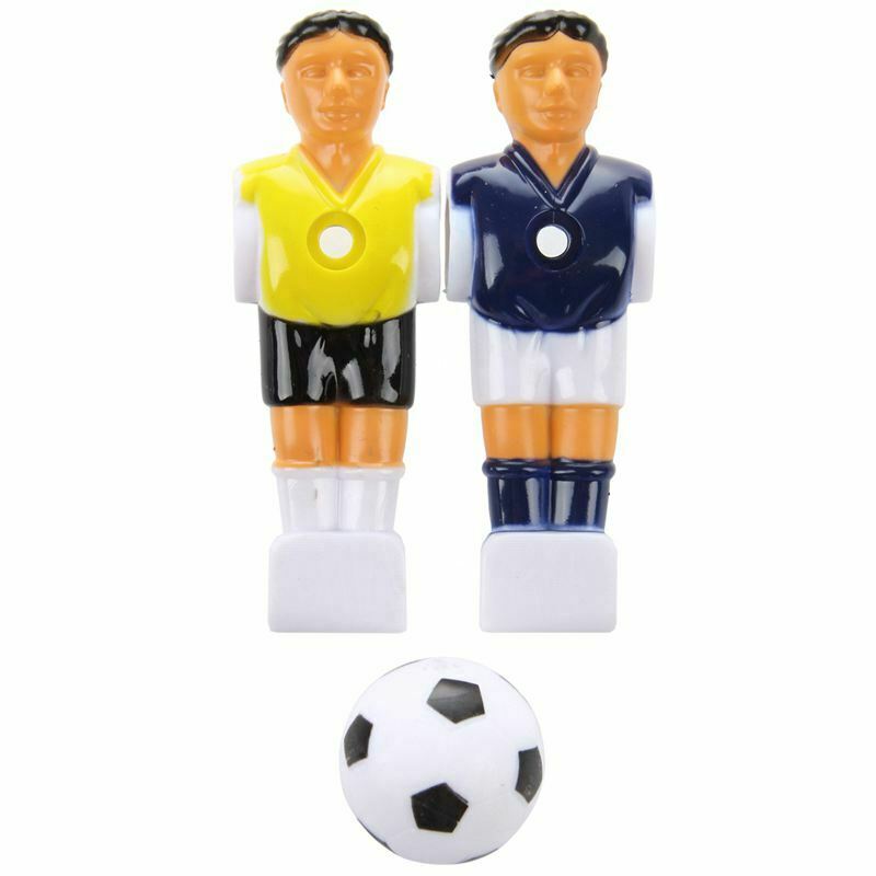 22pcs Foosball Man Table Guys Man Soccer Player Part Yellow+Royal Blue with A6I5