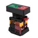 AC 220V Yellow Light ON-OFF START STOP Momentary Push Button Switch 1 NO 1  J6U4