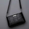 Fashion Korean Women Handbag PU Plaid Messenger Bag Shoulder Bags(Black)
