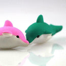 1Pcs Dolphin Shaped Rubber Eraser Lovely Cartoon Erasers SA Students,School R0G7