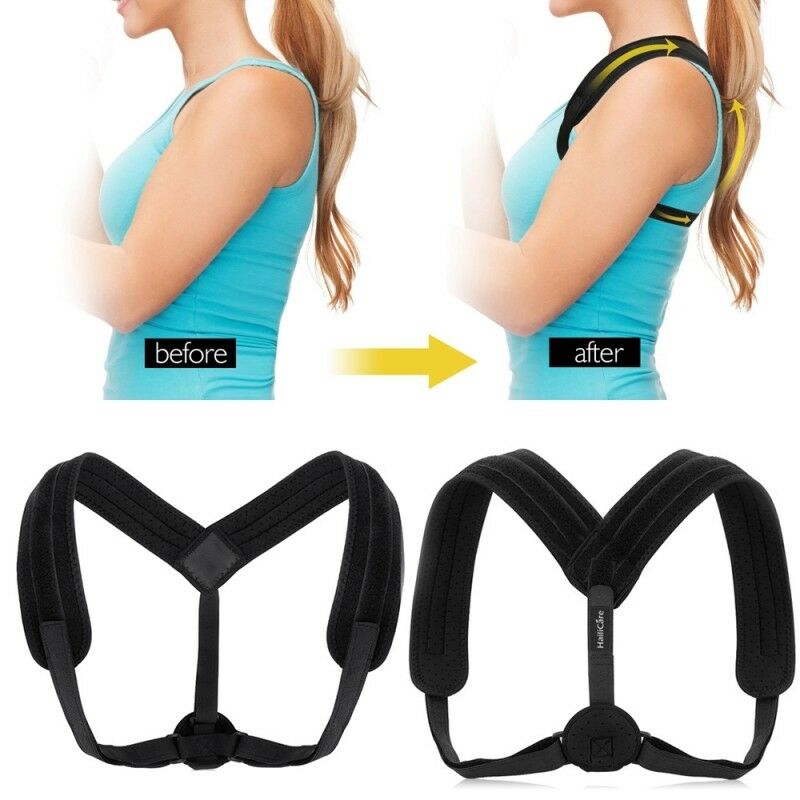 Posture Corrector Clavicle Support Brace for Women & Men Resistance Band Fix x 1