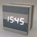 Simple Noiseless LED Digital Alarm Clock Thermometer Date Voice Control