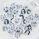 45pcs/box Little Sister Paper Label Stickers DIY Scrapbooking Album Stickers-OZ