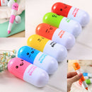 6Pcs/set mini pill shaped smile face graffiti marker pens new and fashionJCBX