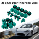25pcs Car Door Trim Panel Nylon Clips Retainer Fastener Rivets 90467-10188