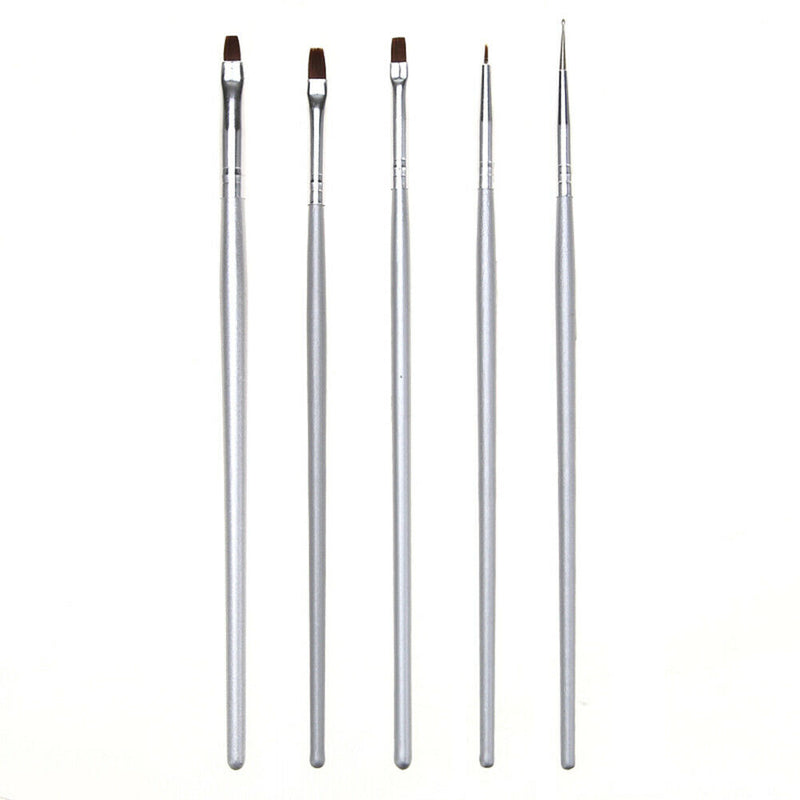 5pcs Nail Art Design Dotting Painting Drawing Pen Polish Brush Set A