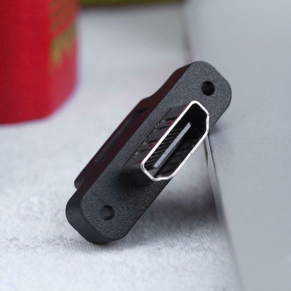 HDMI Female to Female Adapter Screw Lock Panel Cable Extender Connector #gib