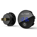 Car DC 5-48V Panel Voltmeter Touch Switch Battery Capacity Tester (Blue)