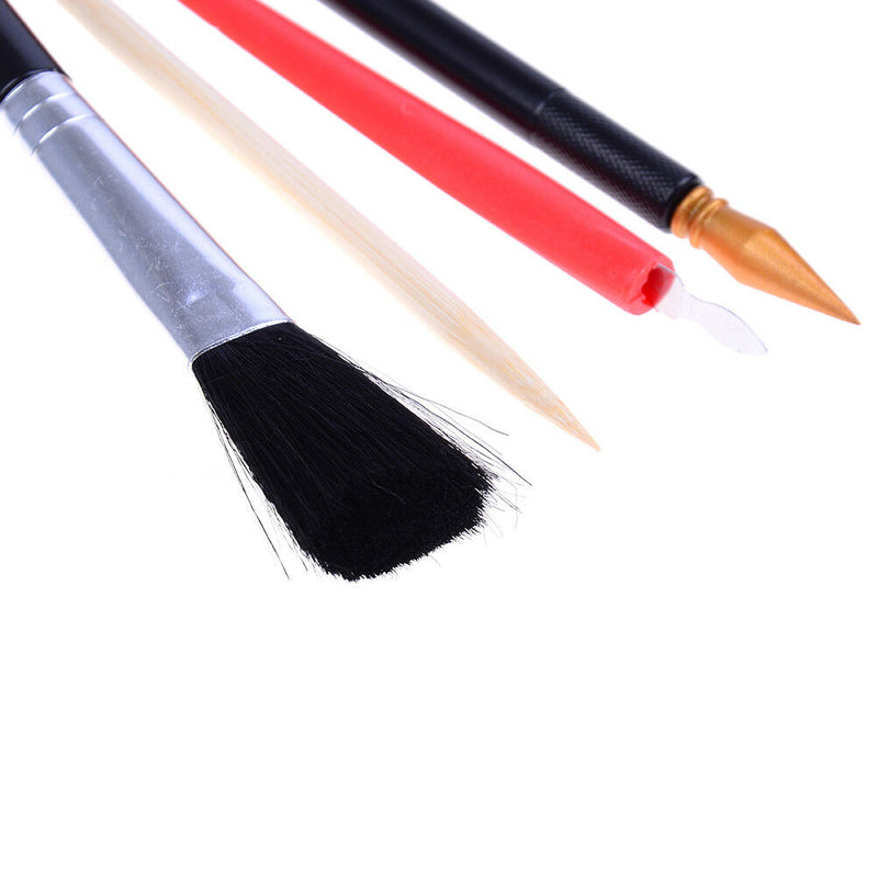 4Pcs Painting Drawing Arts Set Stick Scraper Pen Brush Art Paper DIY Tools ME