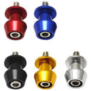 10mm Universal Cnc Motorcycle Swingarm Spool Sliders For Kawasaki(Black)