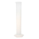 Lab Set 500mL Capacity Clear White Plastic Graduated Cylinder