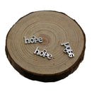 100x Hope Shaped Pendants For Jewelry Making Bracelets Findings Crafts