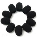 10PCS Microphone Headset Grill Windscreen Filters Sponge Foam Mic Cover Black