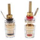 2pcs 4mm Brass Speaker Amplifier Binding Posts Terminals for Banana Plugs hv2n