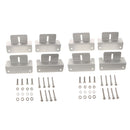 8 x Aluminum RV Boat Roof Solar Panel Mounting Z Type Brackets with 12 Bolts