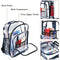 Heavy Duty Clear Backpack,Security Transparent School Backpack,See Through  P2D2
