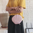 Women Girls Little Mermaid Seashell Purse Cross-Body Shoulder Bags Glitter  I2J7
