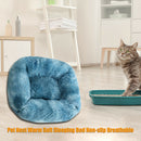 Pet Nest Soft Plush Kennel Cat Dog Bed Warm House Puppy Cushion (Blue M) A