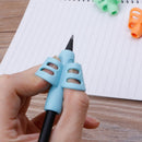 3Pcs Two-finger Grip Silicone Baby Pencil Holder Writing Learn Tools Writing Pen