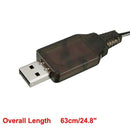 Sm-2P Positive Usb Charging Cable For Rc Car 4.8V 250Ma Ni-Mh Ni-Cd Battery