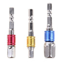 105 Degree Right Angle Drill Bit + 1/4 3/8 1/2 Hex Shank Socket Adapter Kit