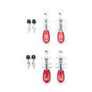 4pcs Red Toggle Clamp GH-201A 201-A Quick Release Tool Horizontal Clamp Hand 3C