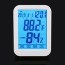 Digital LCD Touch Screen Thermometer Hygrometer Humidity Meter Weather Station