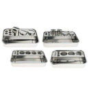 Stainless Steel Dental Instrument Tool Storage Box Sterilization Tray
