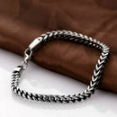Mens Bracelets 5mm Stainless Steel Wristband Hand Chain Punk Jewelry Gift B6L9