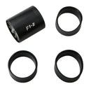 F1-Z Car Air Intake Double Turbine Refit Turbo Gas Fuel Saver Fan (Black)