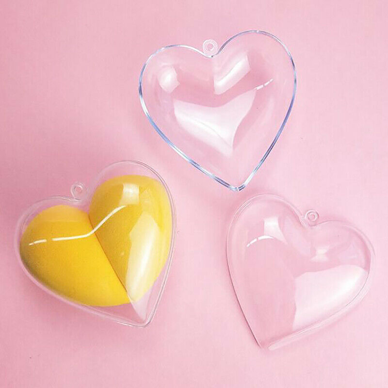 Heart Empty Makeup Sponge Shaper Puff Holder Stand Storage Box Cosmetic Case  Kw