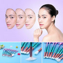 10pcs Mermaid Tail Cosmetic Brush Soft Nylon Hair Diamond Moon Brushes Set