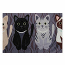 Creative Cartoon Door Bathroom Floor bedroom Mat Entrance Mat (Cat gray 50*