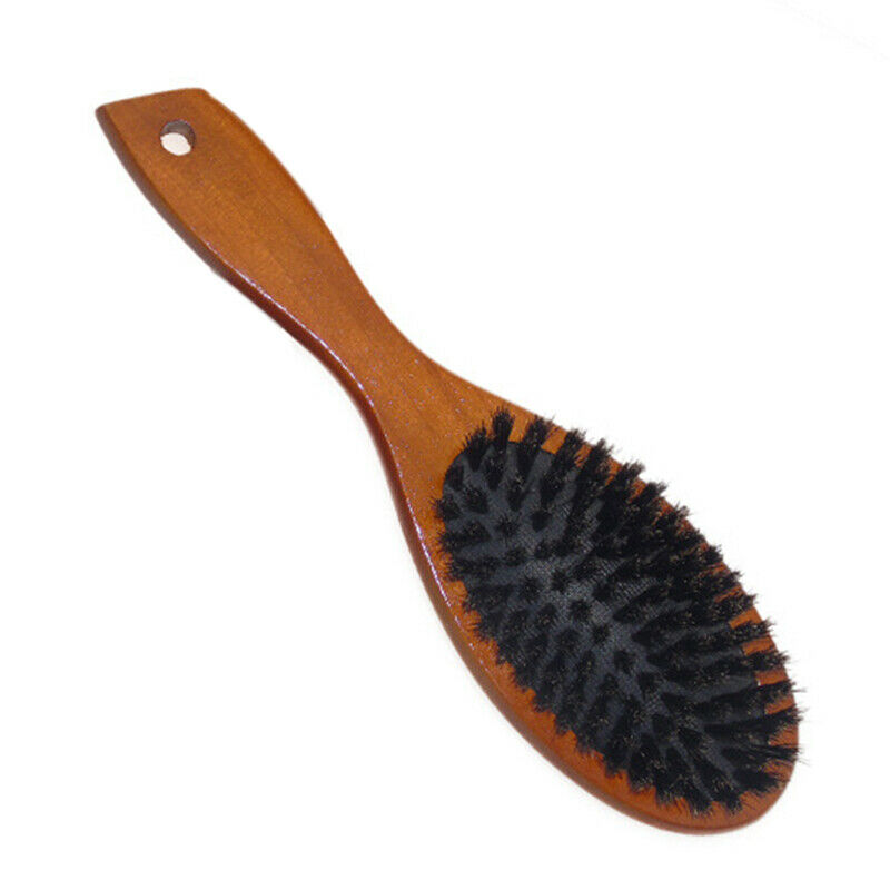 Hairbrush Massage Comb Anti-Static Hair Scalp Brush Wooden Handle Hair Brus W1W8