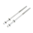 2 Pcs Drum Tension Rods with Drum Screws for Drummer 109mm