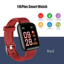 116 Plus 1.3 inch Screen Smart Bracelet Fitness Tracker USB Wristband (Red)