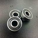 10pcs/set 608-2RS Rubber Cover Sealed Shafts Deep Groove Steel Ball Bearing