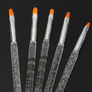 7X 16cm Gel Acrylic Nail Art Design Builder Salon Painting Brush Pen Set Top â„–[