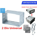 Universal Car Stereo Double 2Din Fitting Cage Mounting Kit Radio Headunit Plate
