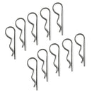 10 Pieces Marine Stainless Steel R Retaining Clip Spring Cotter Pin 3x50mm