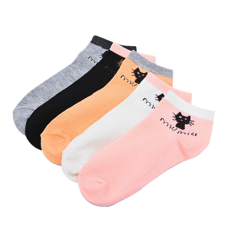 Women Tablet cat Comfortable Cotton Sock Slippers Short Ankle  OZ