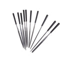 10X 3mmx140mm Diamond Needle File Coated Riffler Jewelry Craft Glass Tool Set%o