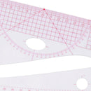 6pcs Multi-function Metric Curve Cutting Rulers Sleeve Clothing Yardstick