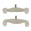 2pcs Violin 3/4 and 4/4 Size Violin Adjustable Shoulder Rest Rubber Feet A
