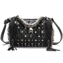 New Sheepskin Urban Trend Small Square Bag Fashion Simple Rivet Women'S Sho